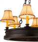 28" Sullivan Ranch 6 Light Chandelier detail view