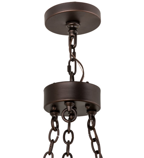 28" Sullivan Ranch 6 Light Chandelier detail view