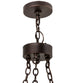 28" Sullivan Ranch 6 Light Chandelier detail view