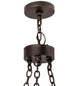 28" Sullivan Ranch 6 Light Chandelier detail view