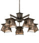 40" Scotch Pine 5 Light Chandelier detail view