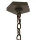 40" Scotch Pine 5 Light Chandelier detail view