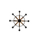 43" Barrel Stave Madera 8 Light Chandelier detail view