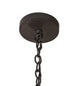 43" Barrel Stave Madera 8 Light Chandelier detail view