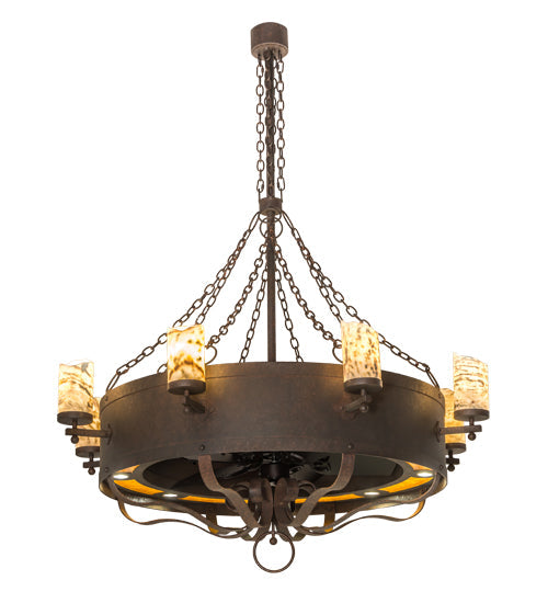 54 inch Parnella 8 Light Chandel-Air detail view