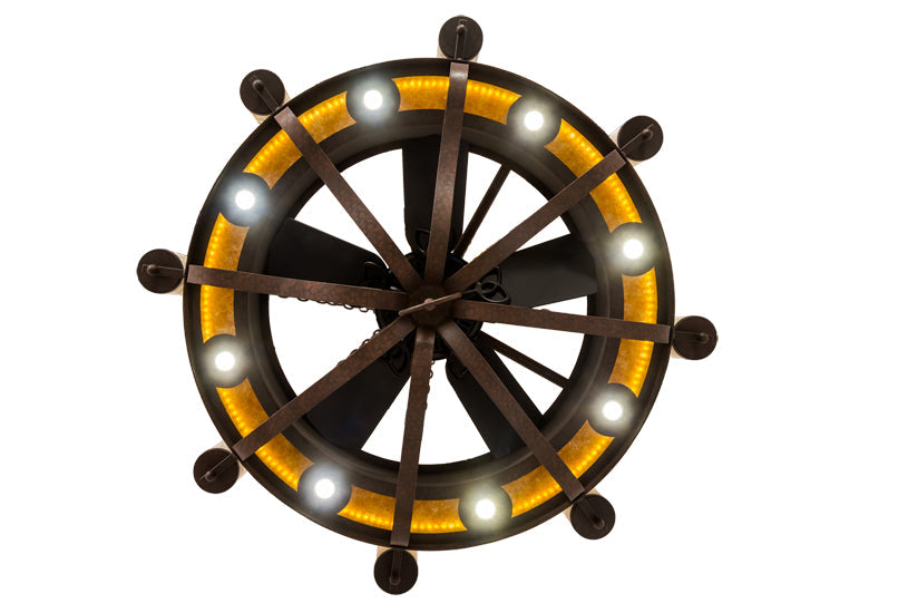 54 inch Parnella 8 Light Chandel-Air detail view