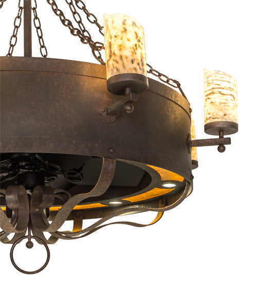 54 inch Parnella 8 Light Chandel-Air detail view
