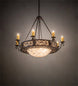 42" Delano 8 Light Bowl Chandelier detail view