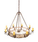 42" Delano 8 Light Bowl Chandelier detail view