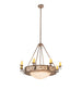 42" Delano 8 Light Bowl Chandelier detail view