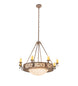 42" Delano 8 Light Bowl Chandelier detail view