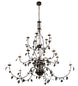 96" Oak Leaf 15 Light Chandelier detail view