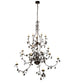 96" Oak Leaf 15 Light Chandelier detail view