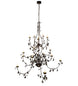 96" Oak Leaf 15 Light Chandelier detail view