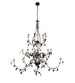 96" Oak Leaf 15 Light Chandelier detail view