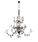 96" Oak Leaf 15 Light Chandelier detail view
