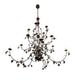 96" Oak Leaf 15 Light Chandelier detail view
