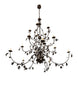 96" Oak Leaf 15 Light Chandelier detail view