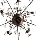 96" Oak Leaf 15 Light Chandelier detail view