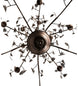 96" Oak Leaf 15 Light Chandelier detail view