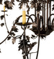 96" Oak Leaf 15 Light Chandelier detail view