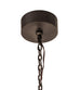 96" Oak Leaf 15 Light Chandelier detail view
