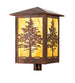 16" Tamarack Post Mount detail