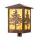 16" Tamarack Post Mount detail