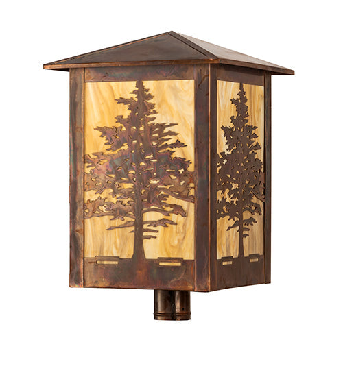 16" Tamarack Post Mount detail
