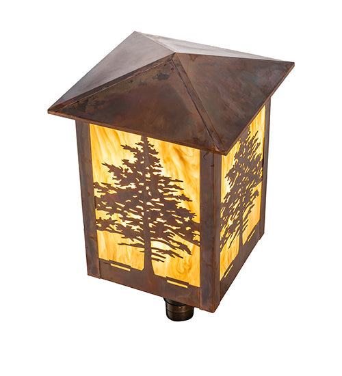 16" Tamarack Post Mount detail