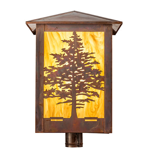 16" Tamarack Post Mount detail