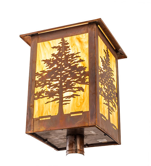 16" Tamarack Post Mount detail