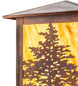16" Tamarack Post Mount detail