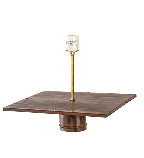 16" Tamarack Post Mount detail