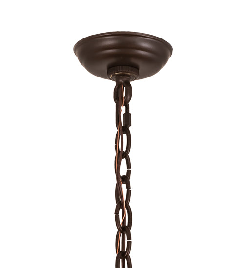 30 inch Driftwood 6 Light Chandelier detail view