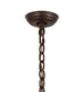 30 inch Driftwood 6 Light Chandelier detail view