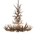 43" Antlers Whitetail Deer 8 Light Chandelier detail view