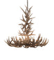 43" Antlers Whitetail Deer 8 Light Chandelier detail view