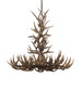 43" Antlers Whitetail Deer 8 Light Chandelier detail view
