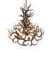 43" Antlers Whitetail Deer 8 Light Chandelier detail view