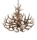 43" Antlers Whitetail Deer 8 Light Chandelier detail view