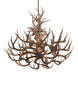 43" Antlers Whitetail Deer 8 Light Chandelier detail view