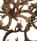43" Antlers Whitetail Deer 8 Light Chandelier detail view