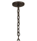 43" Antlers Whitetail Deer 8 Light Chandelier detail view