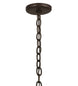 43" Antlers Whitetail Deer 8 Light Chandelier detail view