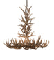 43" Antlers Whitetail Deer 8 Light Chandelier detail view