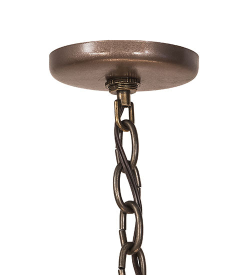 66.5" Antlers Elk 10 Light Oblong Chandelier detail view