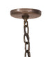 66.5" Antlers Elk 10 Light Oblong Chandelier detail view