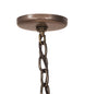 66.5" Antlers Elk 10 Light Oblong Chandelier detail view