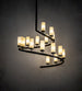 60" French Horn 17 Light Chandelier hero view